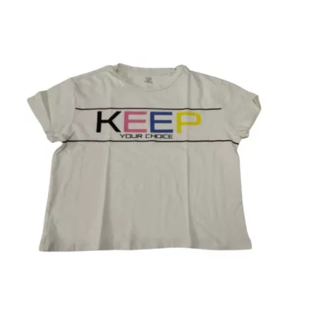 164-es fehér feliratos top, póló - OVS