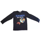 104-es sötétkék Rubik-kockás, gamer pamutfelső - Crossfire - ÚJ