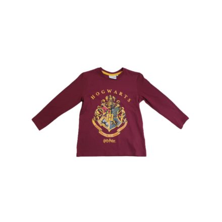 104-es bordó címeres pamutfelső - Harry Potter - ÚJ