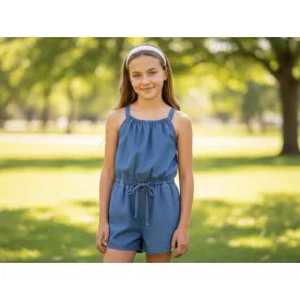 116-os kék puha farmer playsuit - Cherokee