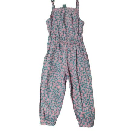 92-es kék-rózsaszín mintás playsuit, nyári overall - Kiki & Koko - ÚJ