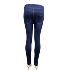 Női XL-XXL-es sötétkék farmer hatású leggings - ÚJ