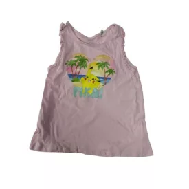   122-es rózsaszín fordos vállú ujjatlan póló - Pikachu - Pokémon - H&M