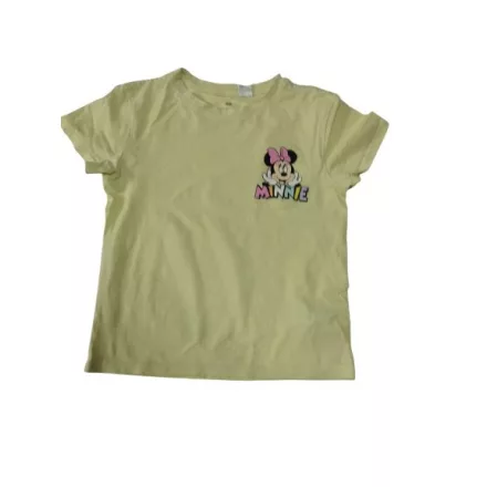 122-128-as sárga fodros vállú póló - Minnie Egér - H&M