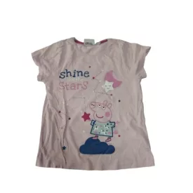 122-128-as rózsaszín póló - Peppa Pig - H&M