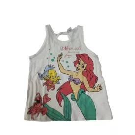 128-as fehér ujjatlan póló - Ariel - Disney 