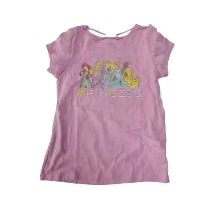 134-es rózsaszín póló - Disney Hercegnők (matrica kicsit kopottabb)