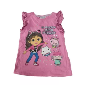   128-as pink fodros vállú póló - Gabi babaháza - Gabby's Dollhouse