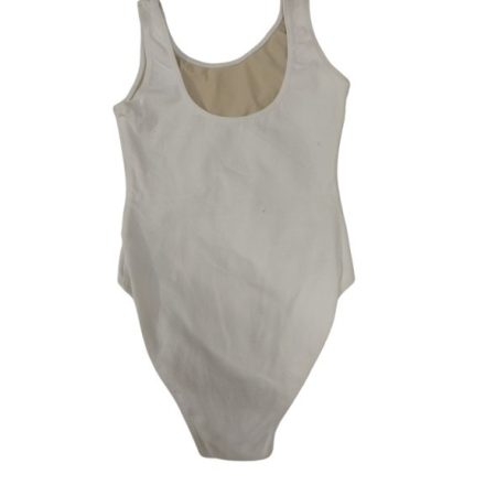 134-140-es fehér ujjatlan tornadressz, tornaruha