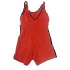 Női L-XL-es piros-fekete pamut tornadressz, tornaruha - Wöhrl