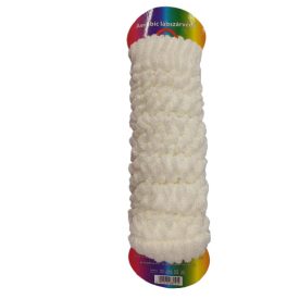 Női vagy nagylány fehér kötött lábszárvédő - ÚJ