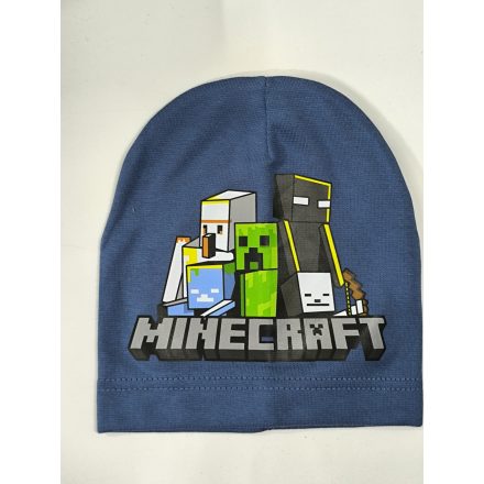 50-52 cm-es fejre középkék pamutsapka - Minecraft - ÚJ