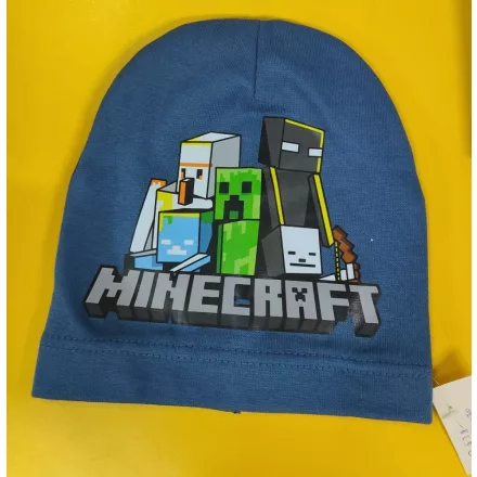 50-52 cm-es fejre kék pamutsapka - Minecraft - ÚJ