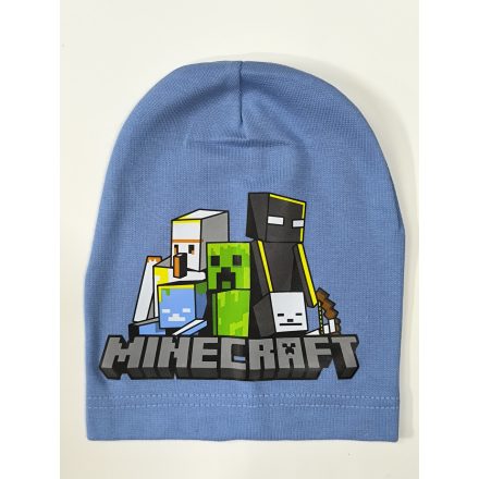 50-52 cm-es fejre kék pamutsapka - Minecraft - ÚJ