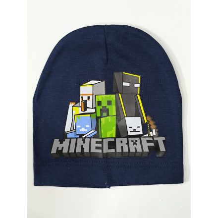 50-52 cm-es fejre sötétkék pamutsapka - Minecraft - ÚJ