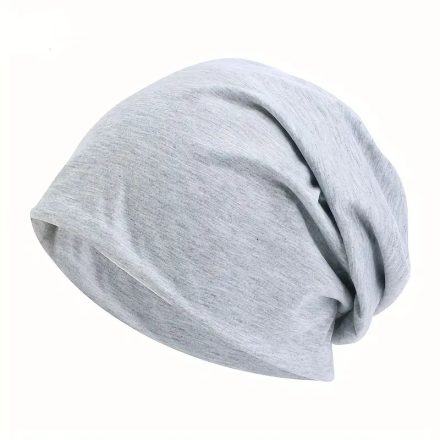 Világosszürke beanie sapka, unisex, felnőtt méret - ÚJ