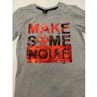 92-es szürke átfordítható flitteres fiú pamutfelső - Kiki & Koko - ÚJ