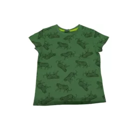 92-es zöld tigrises póló - Kiki & Koko - ÚJ