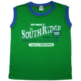 92-es zöld ujjatlan fiú póló - ÚJ