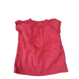 152-158-as pirosas vászon blúz - Benetton