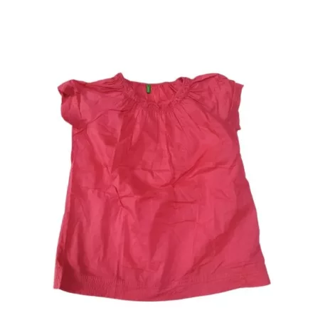 152-158-as pirosas vászon blúz - Benetton