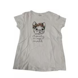 164-es fehér kutyás póló - Reserved