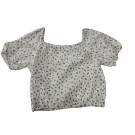 158-as fehér virágos top, blúz - H&M