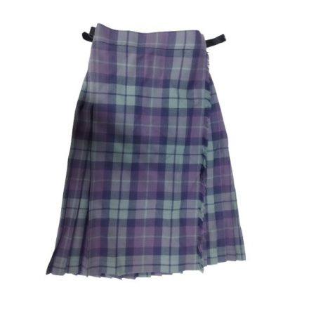 134-140-es lila kockás szövet szoknya - James Pringle Weavers