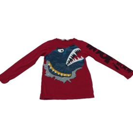 110-116-os bordó harci kutyás pamutfelső - H&M