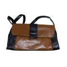 Barna-fekete műbőr női táska, ridikül - ÚJ