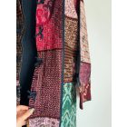 Női XL-es színes bohém mintás vékonyabb átmeneti kabát 