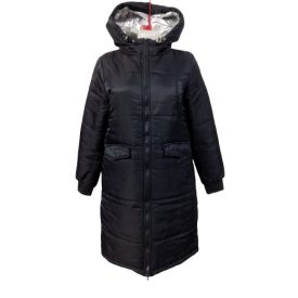 Női S-es fekete hosszú télikabát - Fisherfield