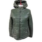 Női M-es zöld kabát - Bershka