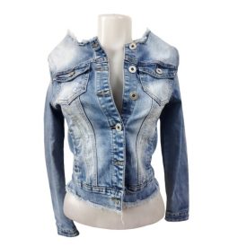 Női S-es világoskék farmerdzseki - Re-Dress