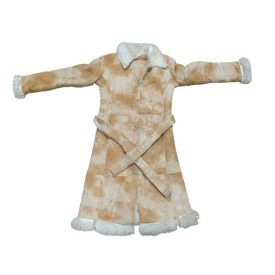   Női S-es irha jellegű, műirha, vastagon bélelt télikabát, hosszú kabát