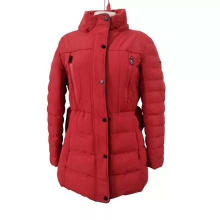 Női M-es piros vastag, meleg téli dzseki - Retro Jeans