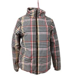 Női M-es szövetmintás téli pufidzseki - 10K Protest