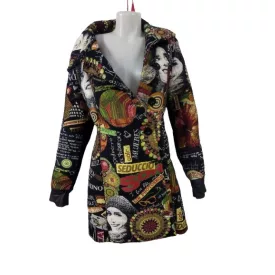 Női XXL-es különleges mintás szövetkabát - Desigual