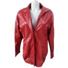 Női XS-es piros valódi bőrkabát - SCF Furs