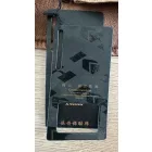 Férfi L-es barna műbőr dzseki, kabát vékony polárral bélelve - ÚJ