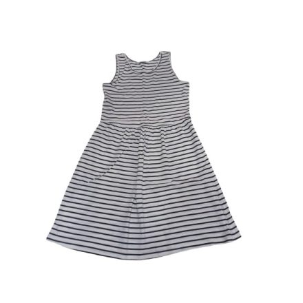 170-es fehér-kék csíkos ujjatlan ruha - H&M