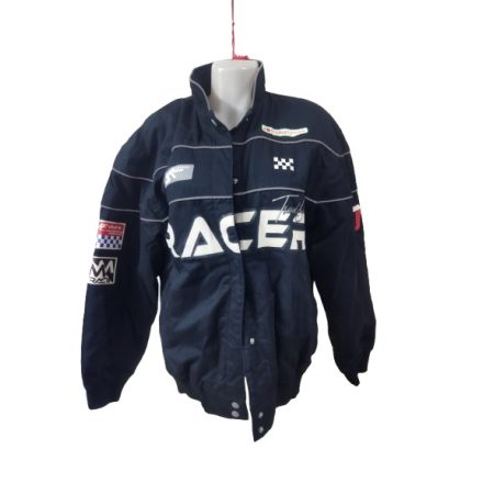 Férfi XXS-es fekete vászon motoros kabát, dzseki - H&M