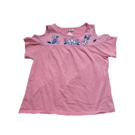 128-as rózsaszín szivecskés póló