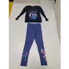 134-es kék-lila flitteres pizsama - Lilo & Stitch