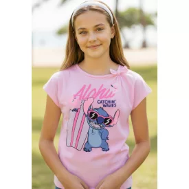 134-es rózsaszín póló - Sinsay - Lilo & Stitch