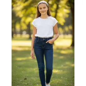146-os kék lányka farmernadrág - H&M