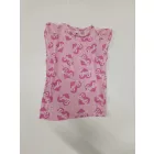 122-128-as pink póló - Barbie - H&M (kicsit foltos)