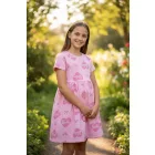 122-128-as  pink ruha - Barbie - H&M 