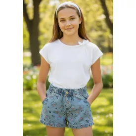 128-as kék farmershort - Hello Kitty - H&M
