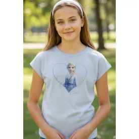 122-128-as kék póló - Frozen - Jégvarázs - H&M